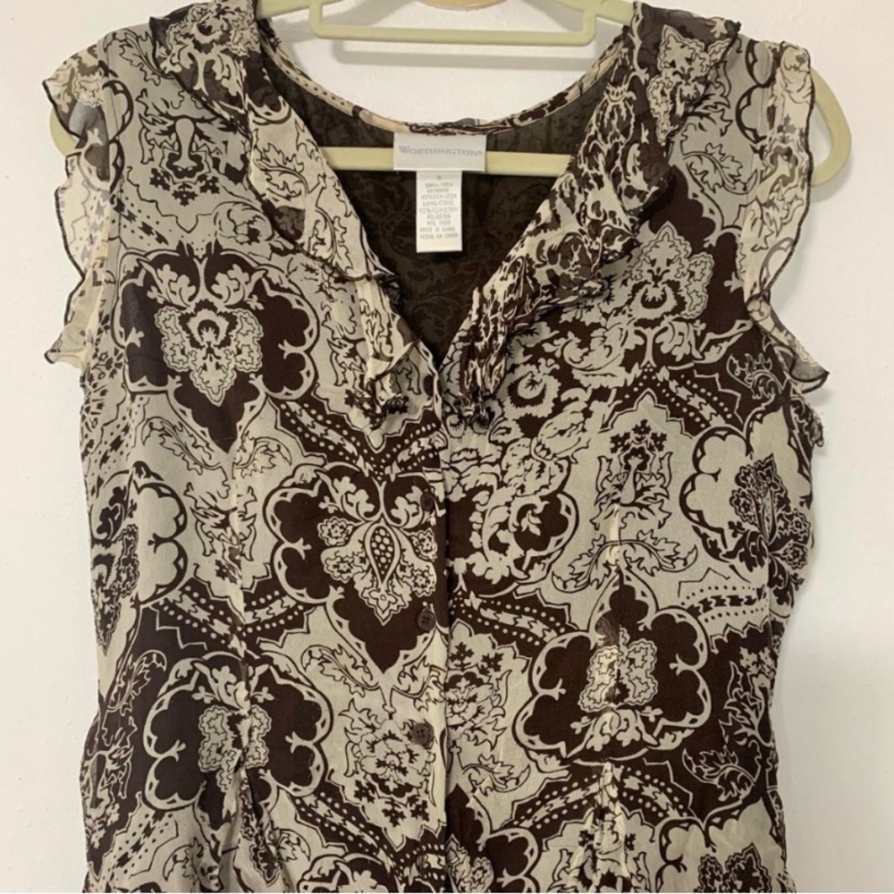 Worthington floral silk blouse [copy]
